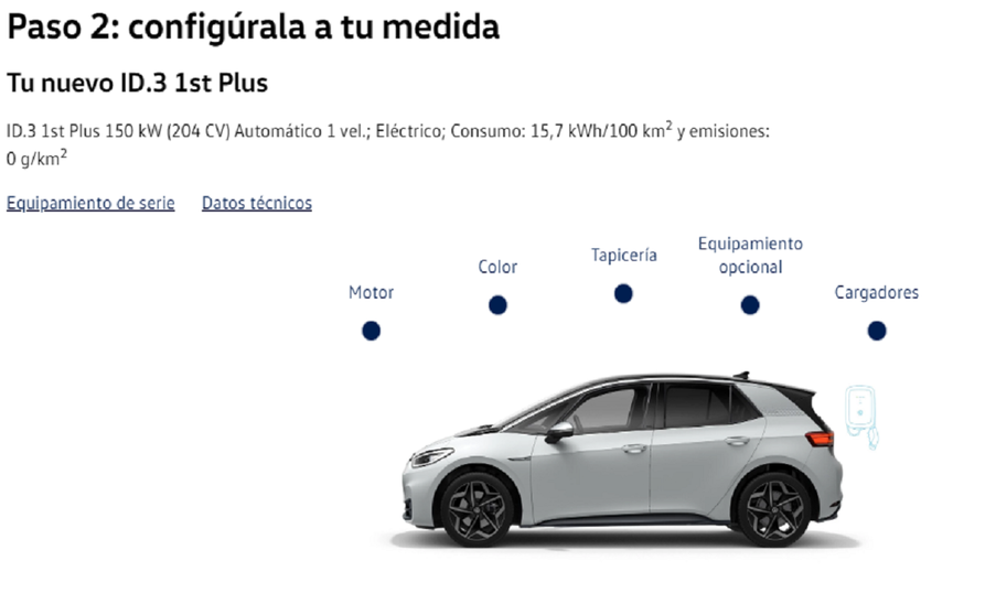  Configurador del Volkswagen ID.3 