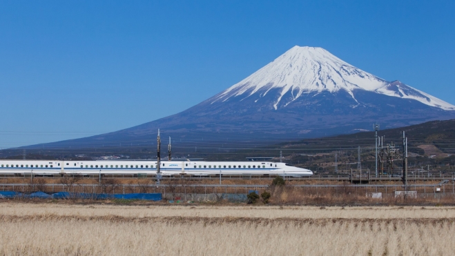 Shinkansen bullet train Japan