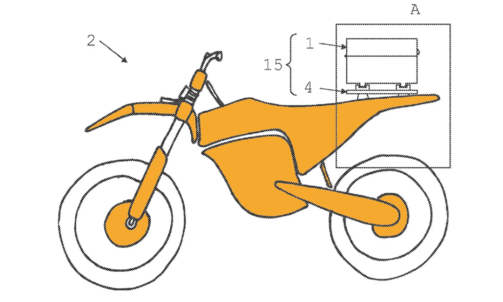 ktm moto electrica extensor autonomia patente