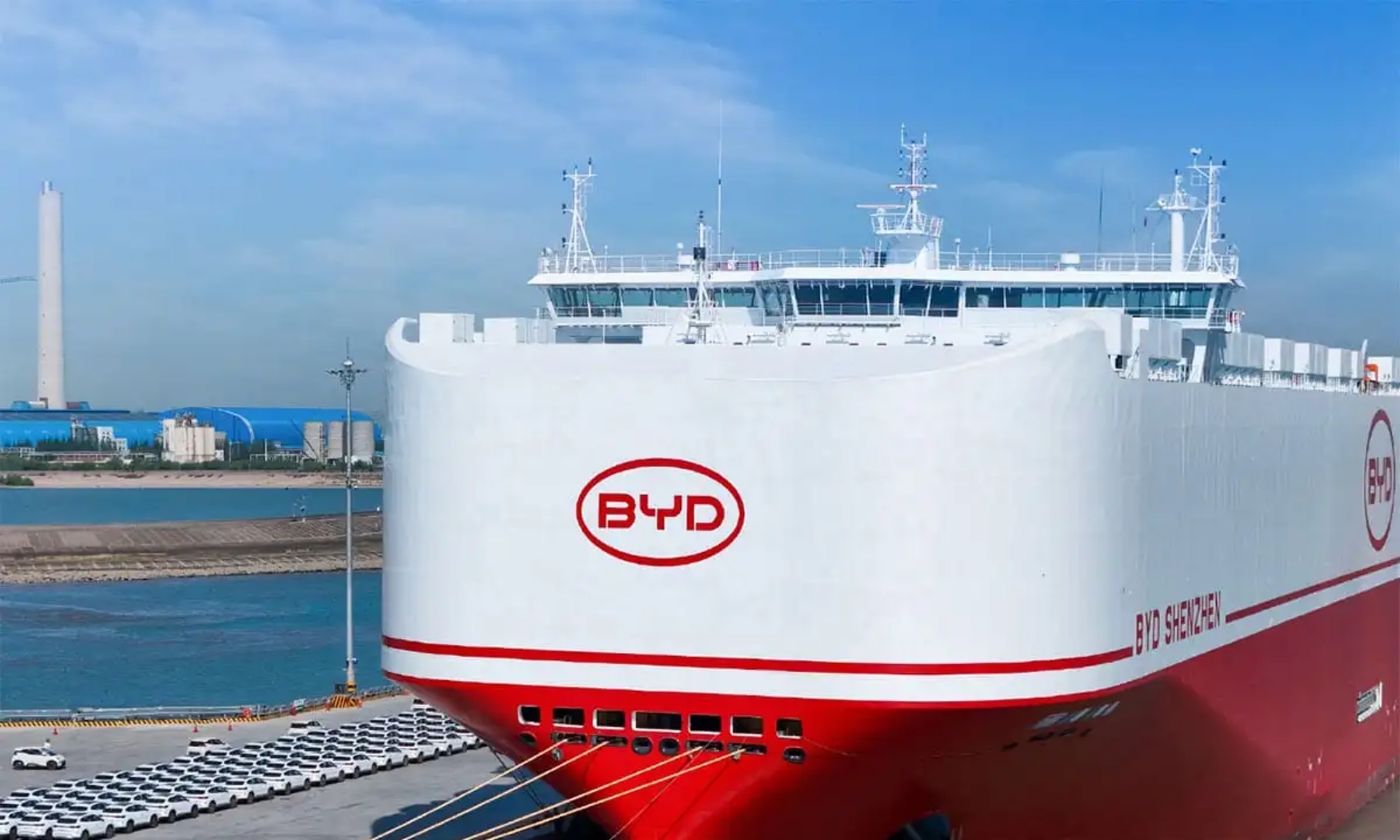 BYD amplía su presencia en los mares con su octavo transbordador.