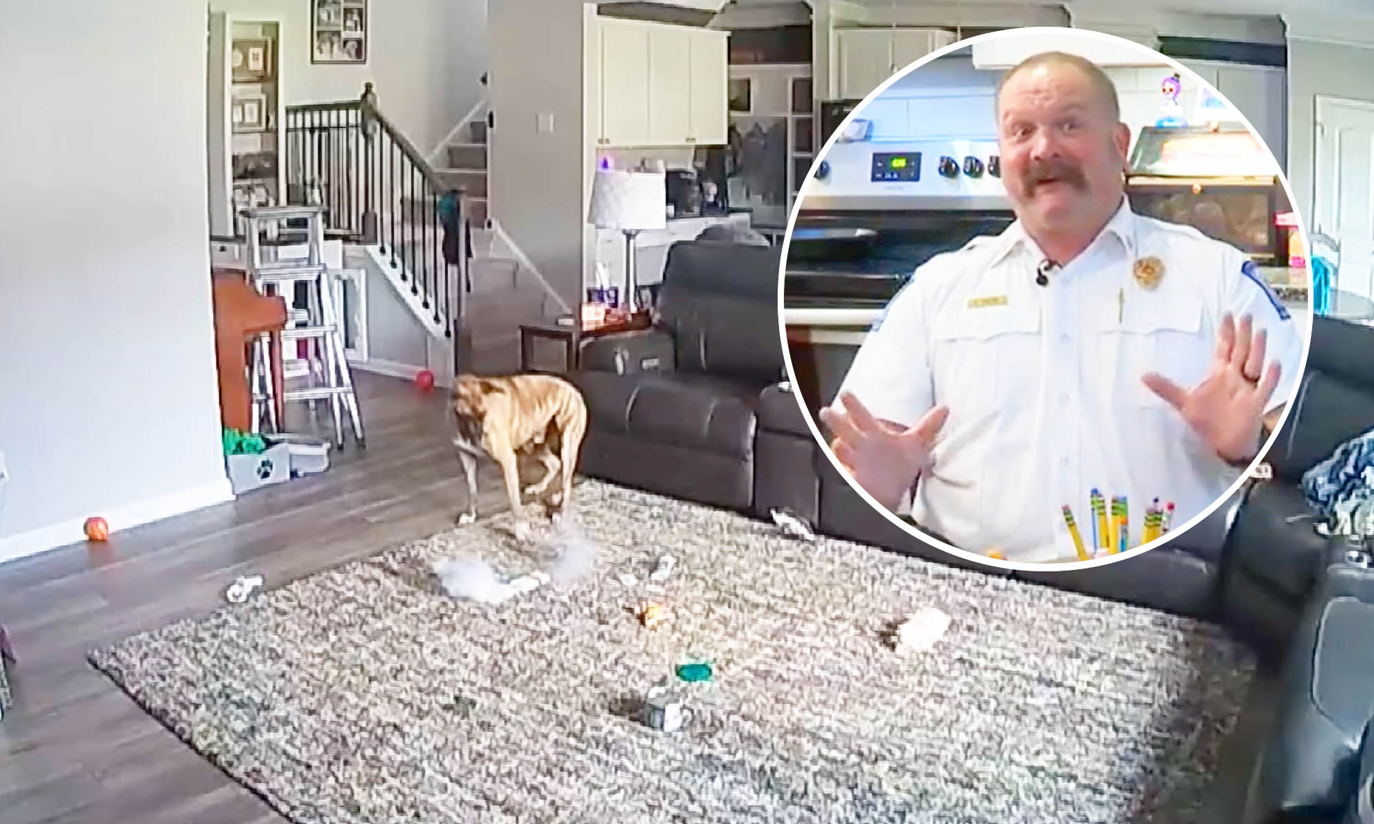 Colton, a punto de darle un buen susto a su familia.