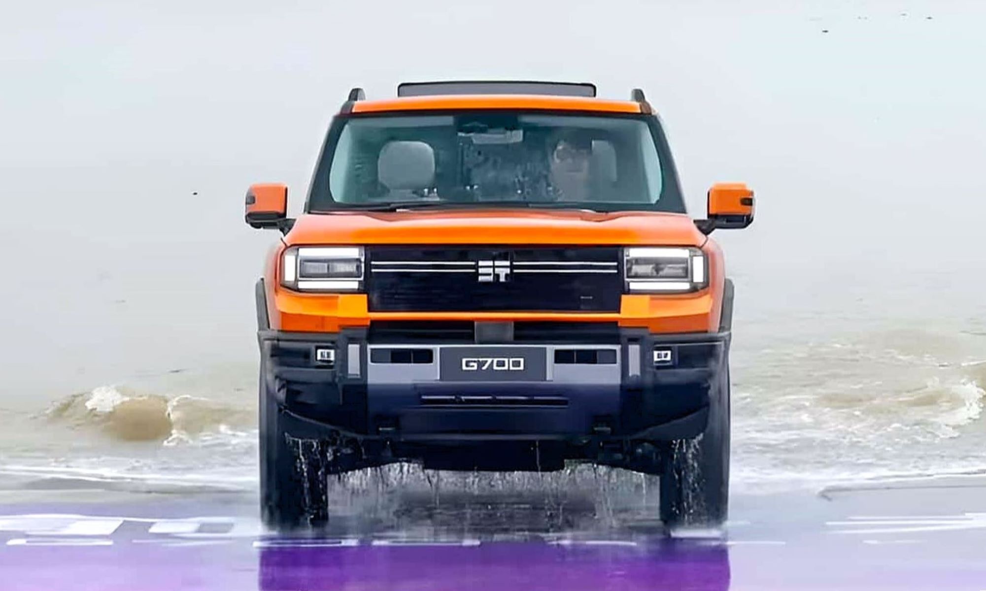 El Jetour Zongheng G700 es un salvaje 4x4 híbrido, con 892 CV, hélices externas y capaz de vadear el río más grande de China. 