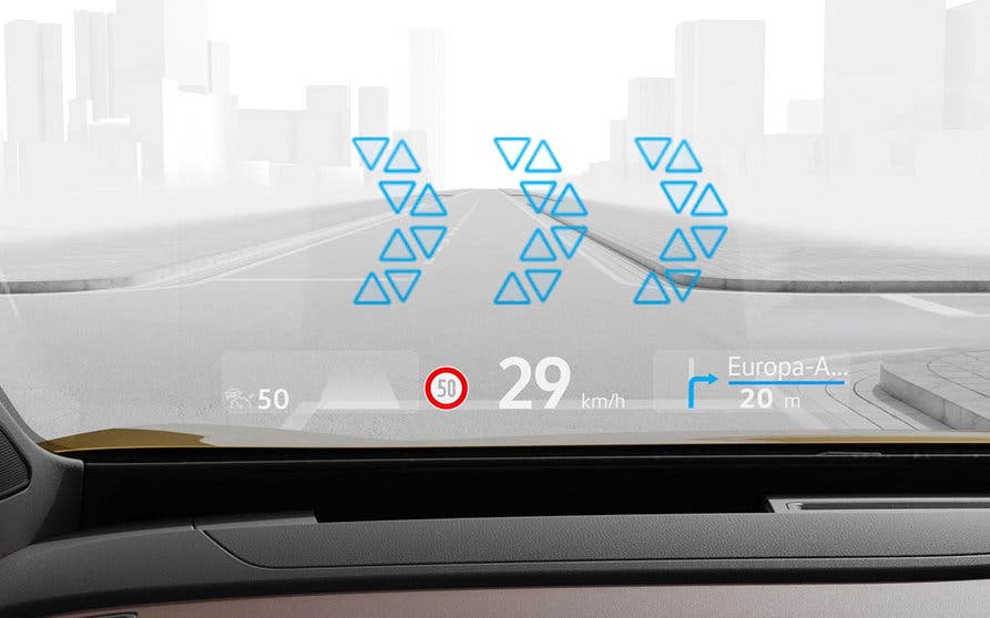  El parabrisas del Volkswagen iD.3 y del ID.4 se convierte en una pantalla de realidad aumentada que se divide en dos ventanas, una que muestra la información virtual para que se perciba a 10 metros de distancia del conductor y otra a 3 metros 