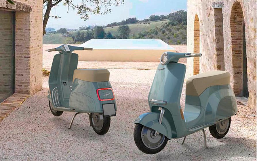  Este es el diseño de la Vespa ELETTRA, inspirado en el icónico scooter de los años 40 y actualizado con la tecnología eléctrica y la conectividad. 
