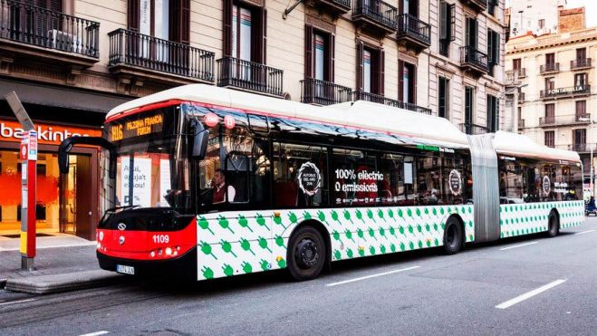 Autobuses eléctricos TMB. Autobuses eléctricos TMB.