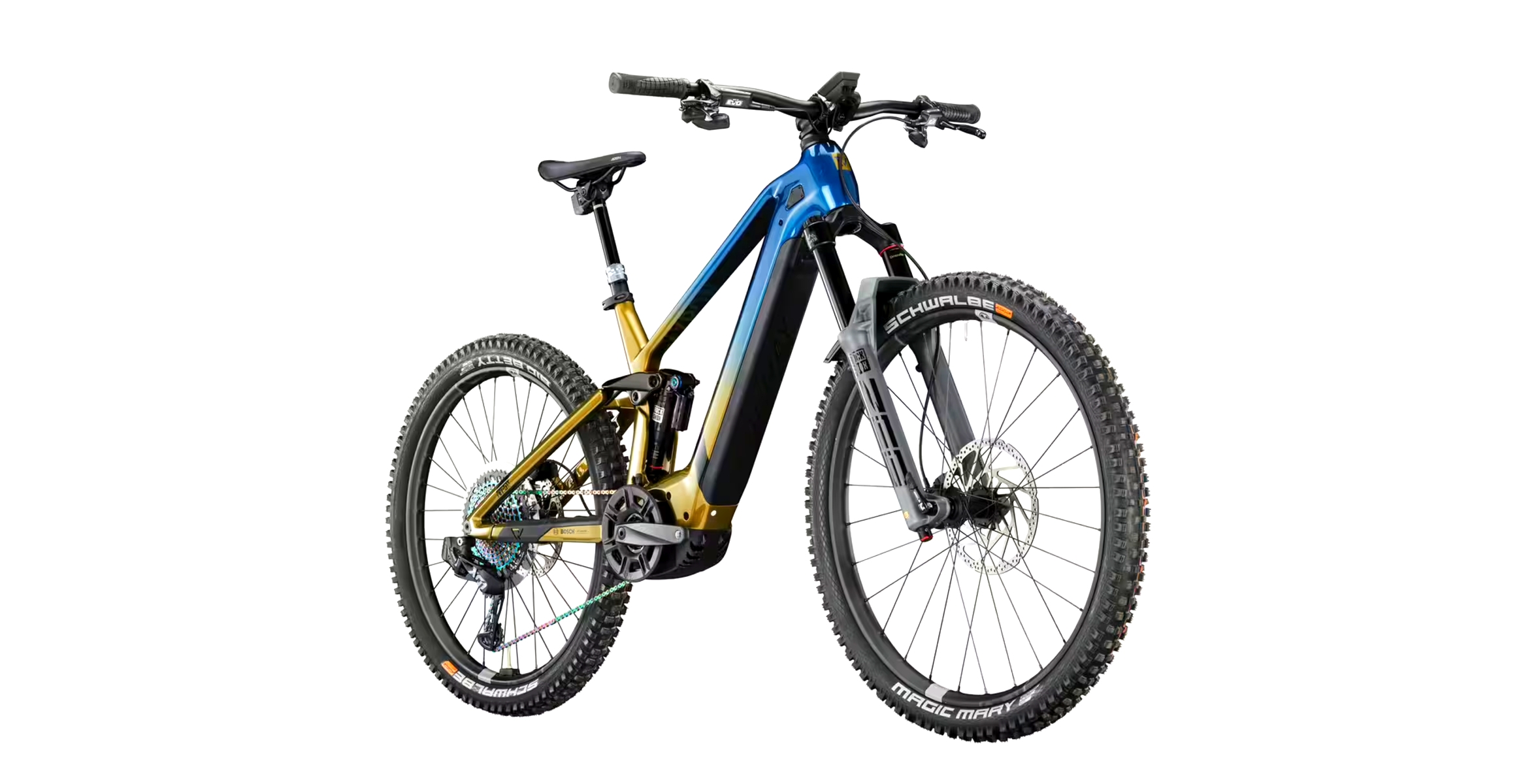 Por 9.999 euros esta eMtb tiene de todo (Foto: Conway).