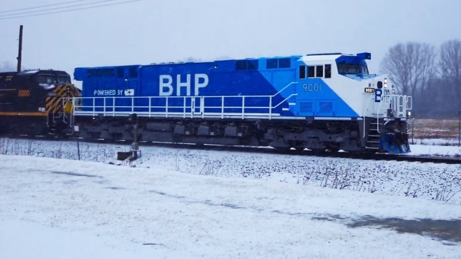 tren electrico locomotora mineria australia