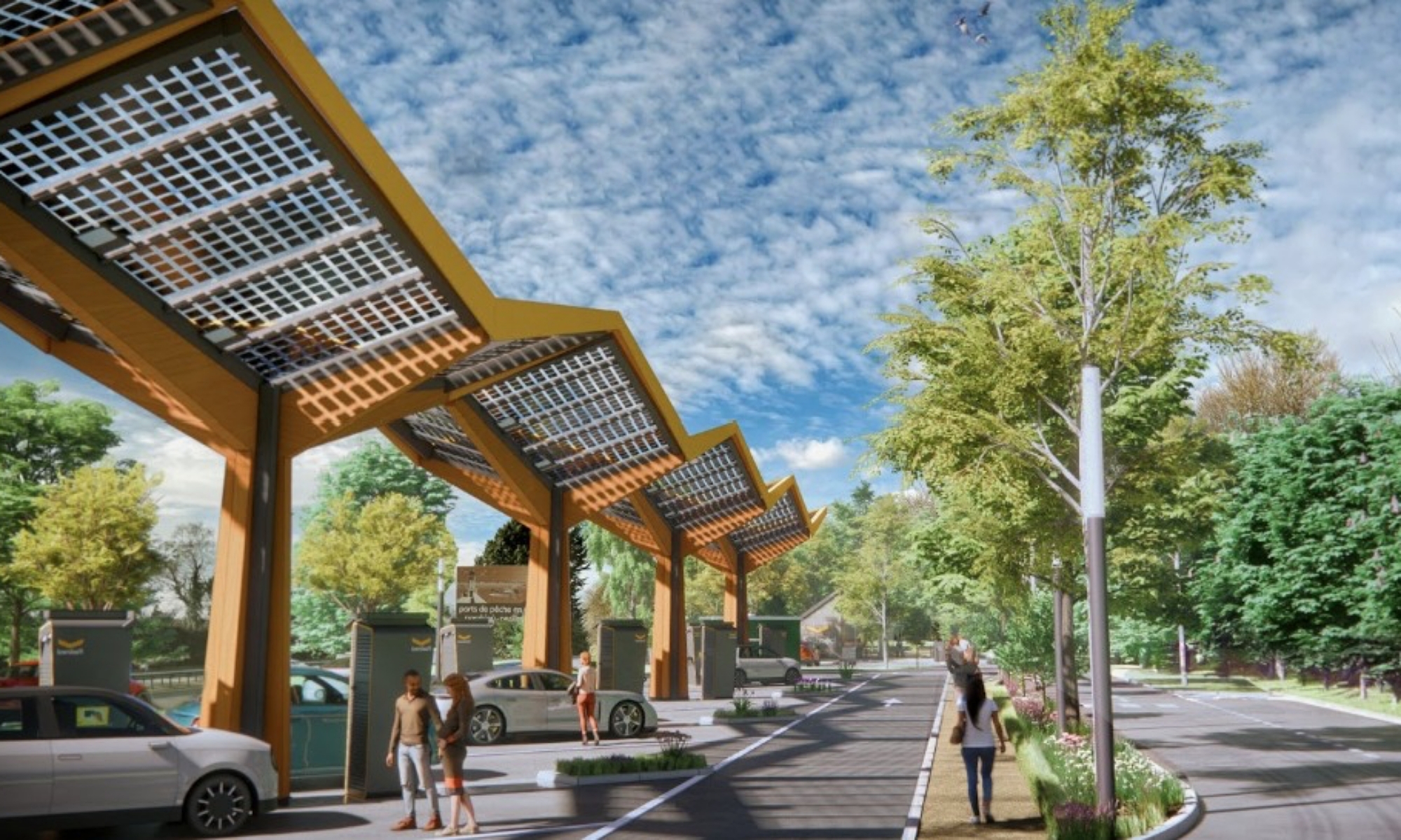 Fastned acaba de abrir el primer área de descanso exclusivo para coches eléctricos.