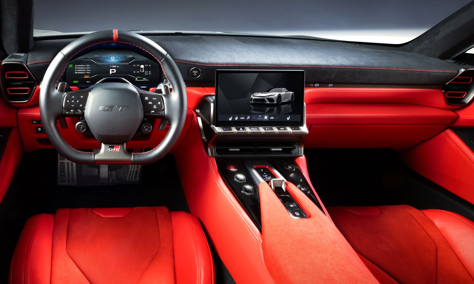 El nuevo Toyota GR GT supone el primer superdeportivo de Toyota con motor híbrido, aunque sea un V8 biturbo.