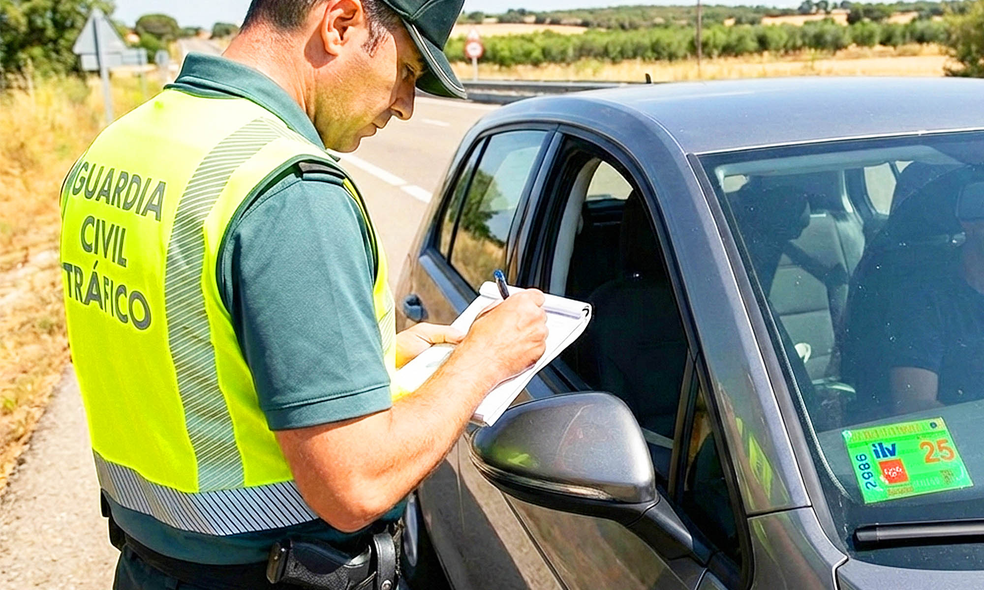 multa pegatina itv falsa 1
