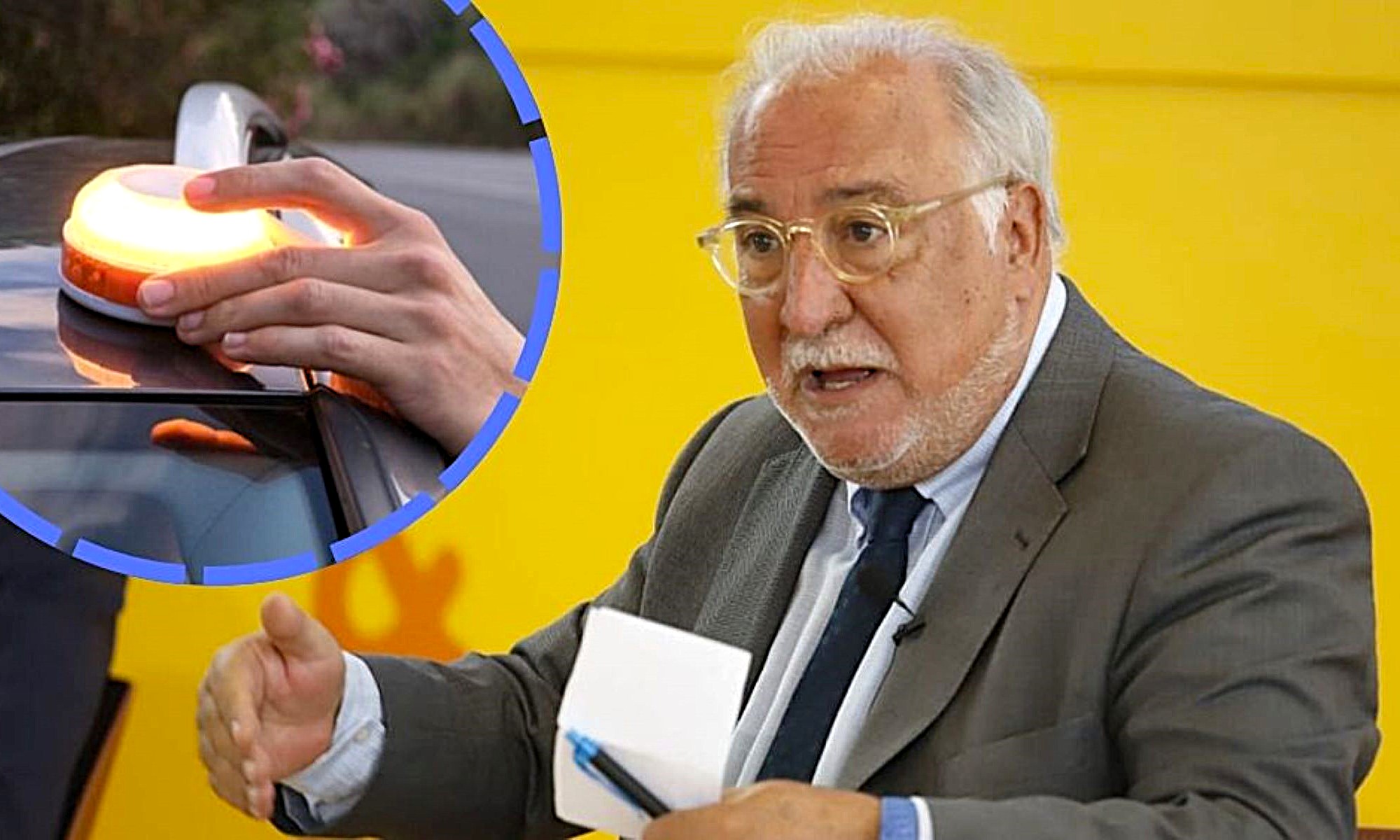 Pere Navarro ha querido disipar los temores de la ciudadania sobre las balizas V16: "el objetivo [de los agentes] no es multar".