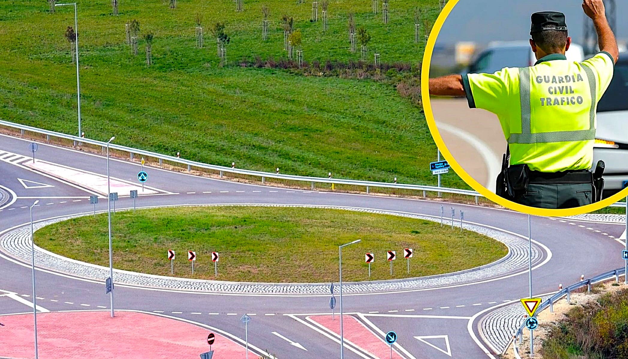 Las rotondas son un punto habitual de infracciones. Por eso, la Guardia Civil sanciona alguna maniobra común en ellas con multas y retirada de puntos.