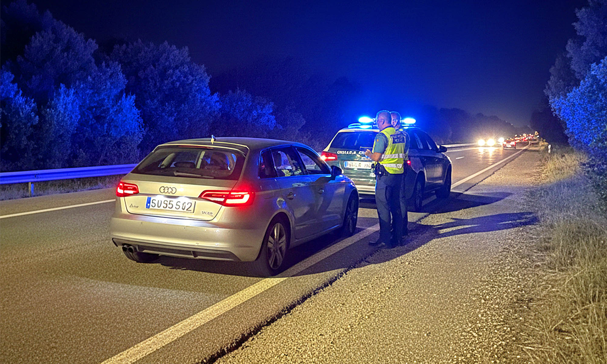 audi a3 confiscado guardia civil carnet de conducir 1