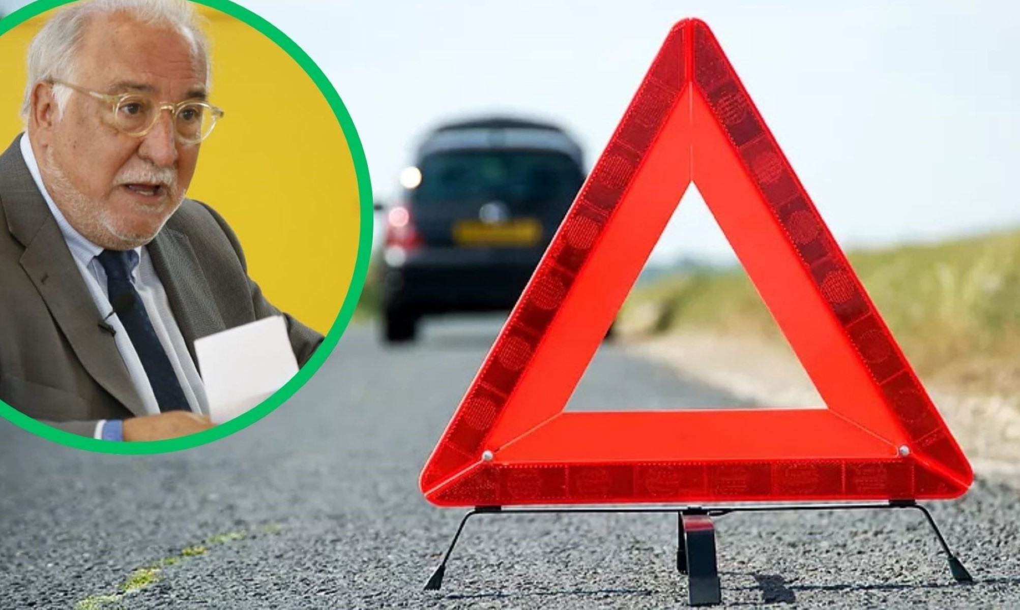 Pere Navarro ya no es tan duro frente a los triángulos y la DGT no pondrá multas a los conductores que los usen.