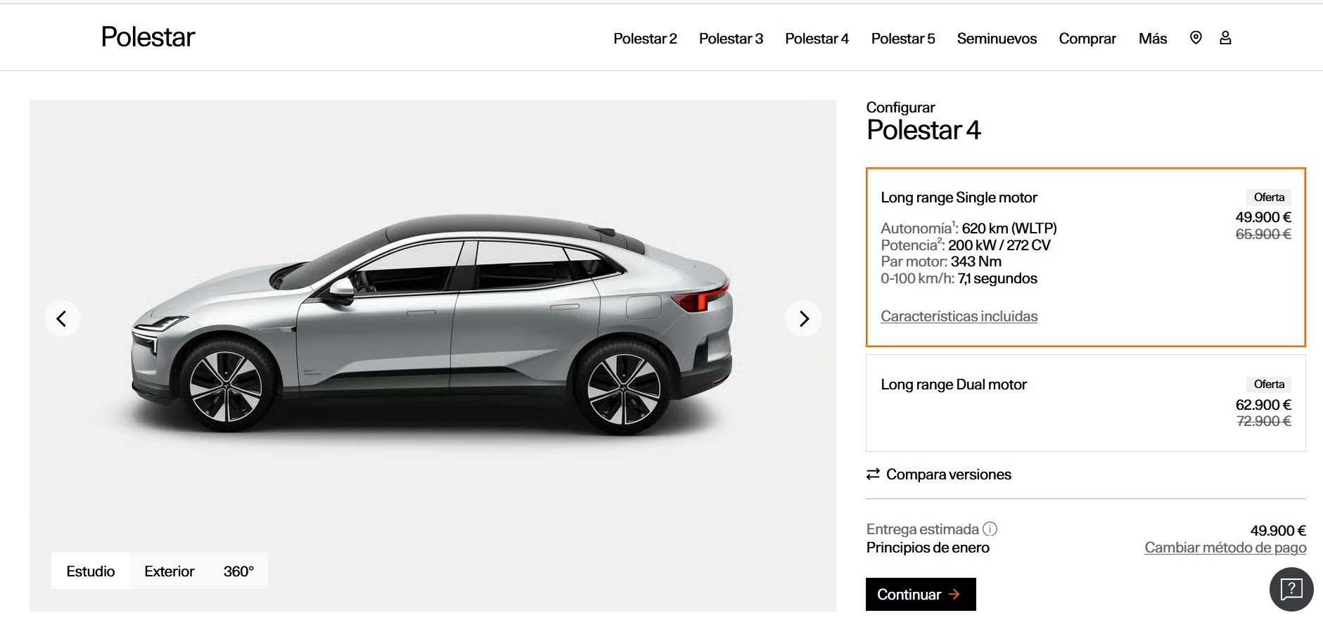 Configurador 16.000 euros 620 km autonomía oferta SUV hermano Volvo Configurador 16.000 euros 620 km autonomía oferta SUV hermano Volvo