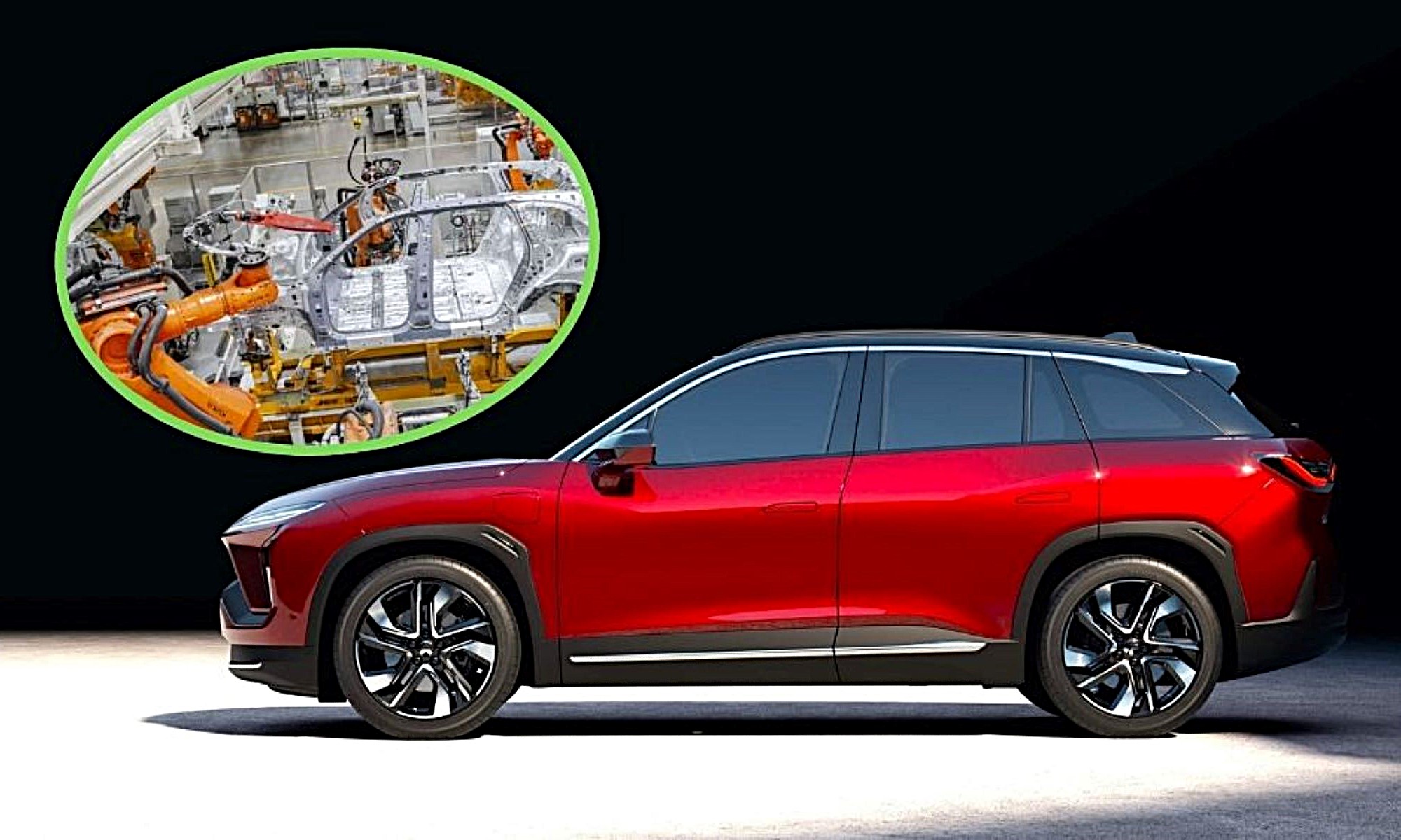 NIO ya alcanzó los 800.000 coches fabricados el pasado julio. En la foto, su SUV medio ES6.