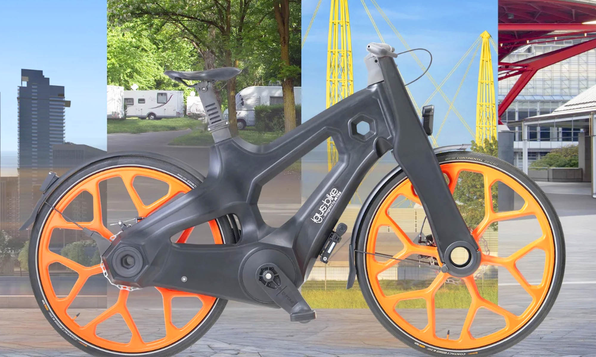 bicicleta electrica cuadro de plastico alemania 1