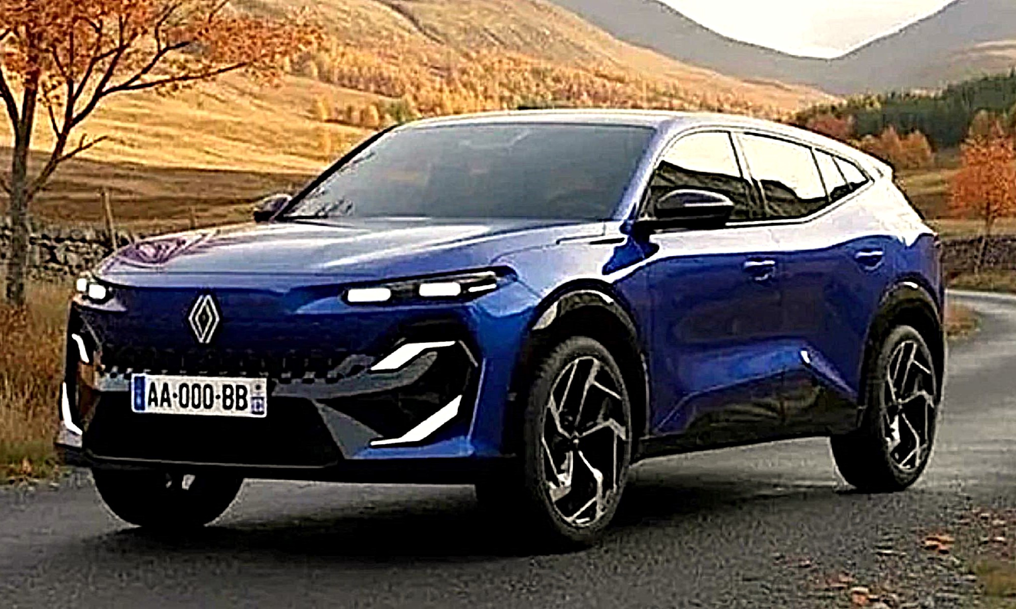 Posible recreación del nuevo Filante: el SUV híbrido fabricado entre Renault y el Grupo Geely, su socio chino. Fuente: Reddit