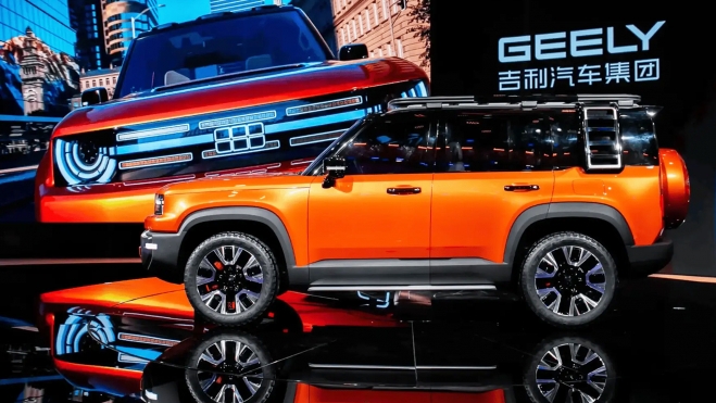 geely galaxy cruiser land rover defender chino europa 2