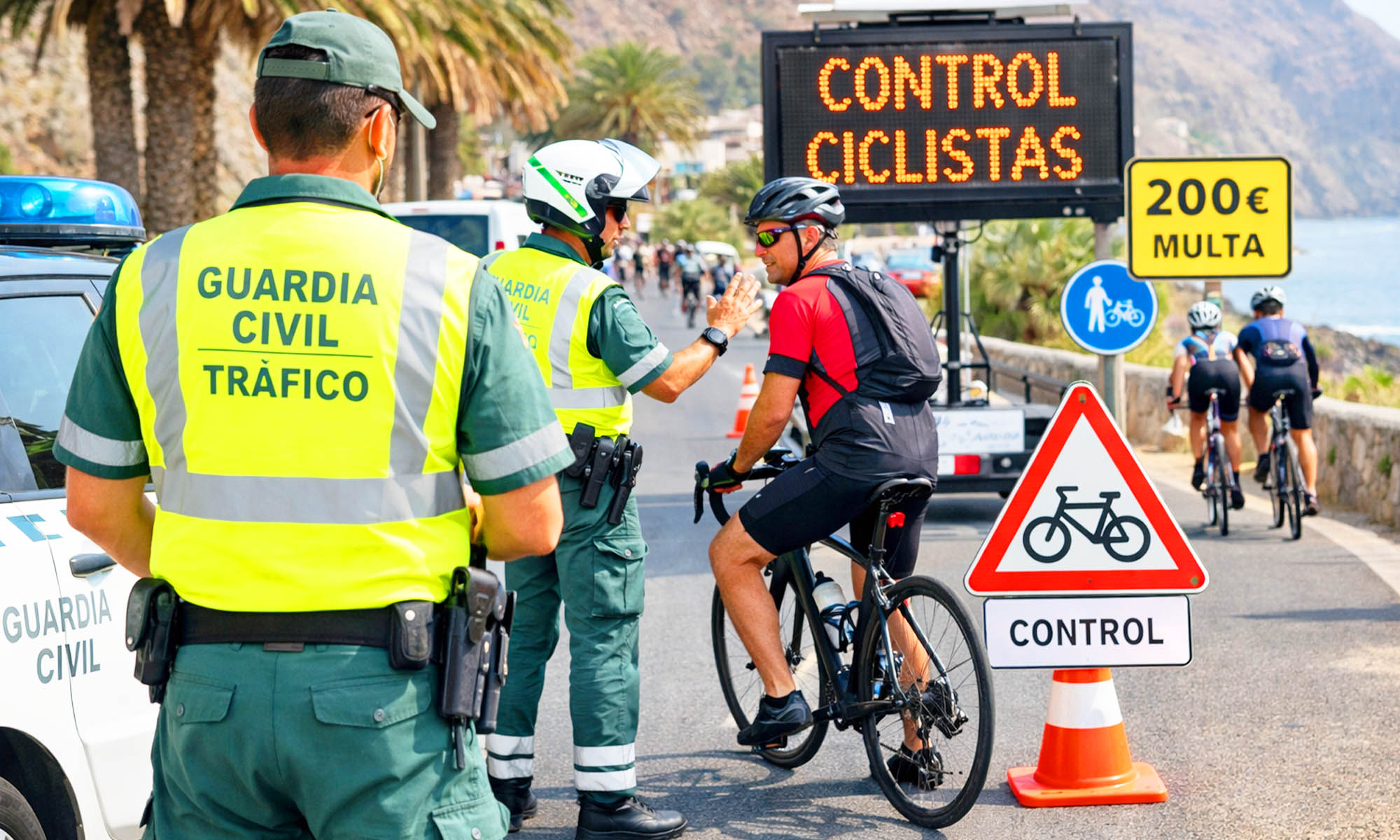 multas guardia civil ciclistas canarias 1