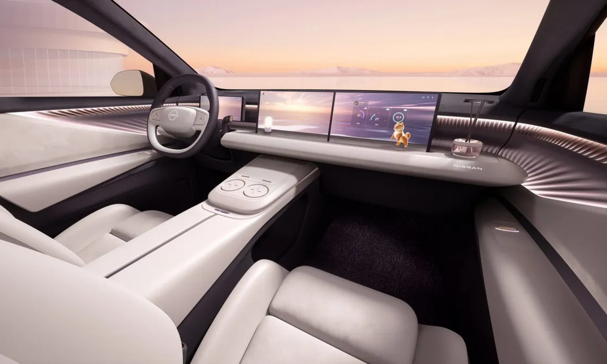 El NX8 ofrece una impresionante configuración interior.