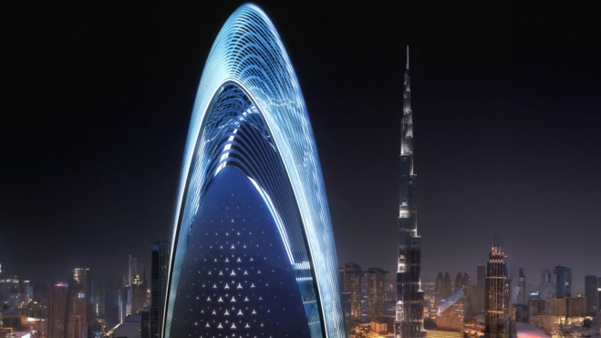 mercedes negocio edificios lujo dubai