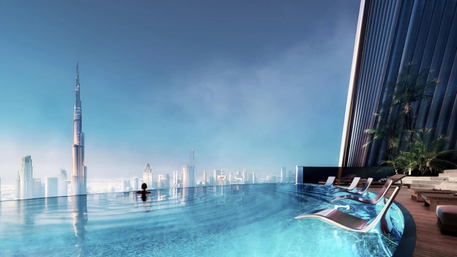 mercedes negocio edificios lujo dubai 1