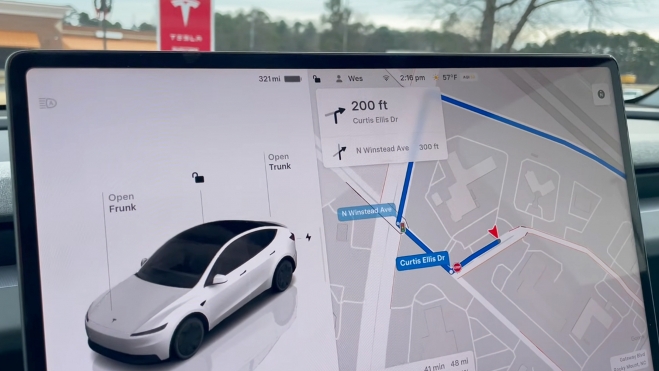 tesla model y prueba autonomia velocidad constante