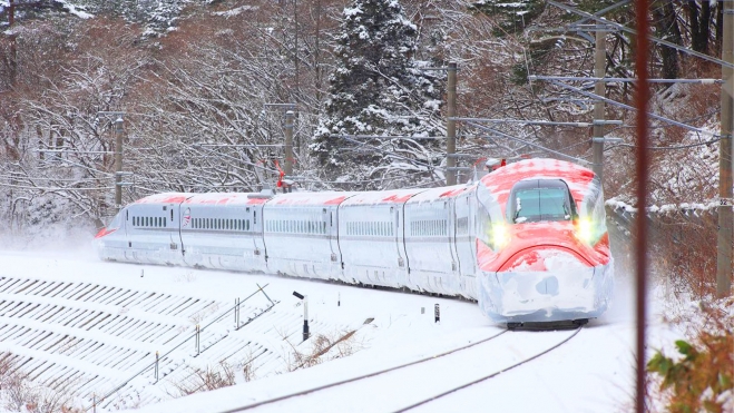 tren alta velocidad japon invierno hhielo nieve 3