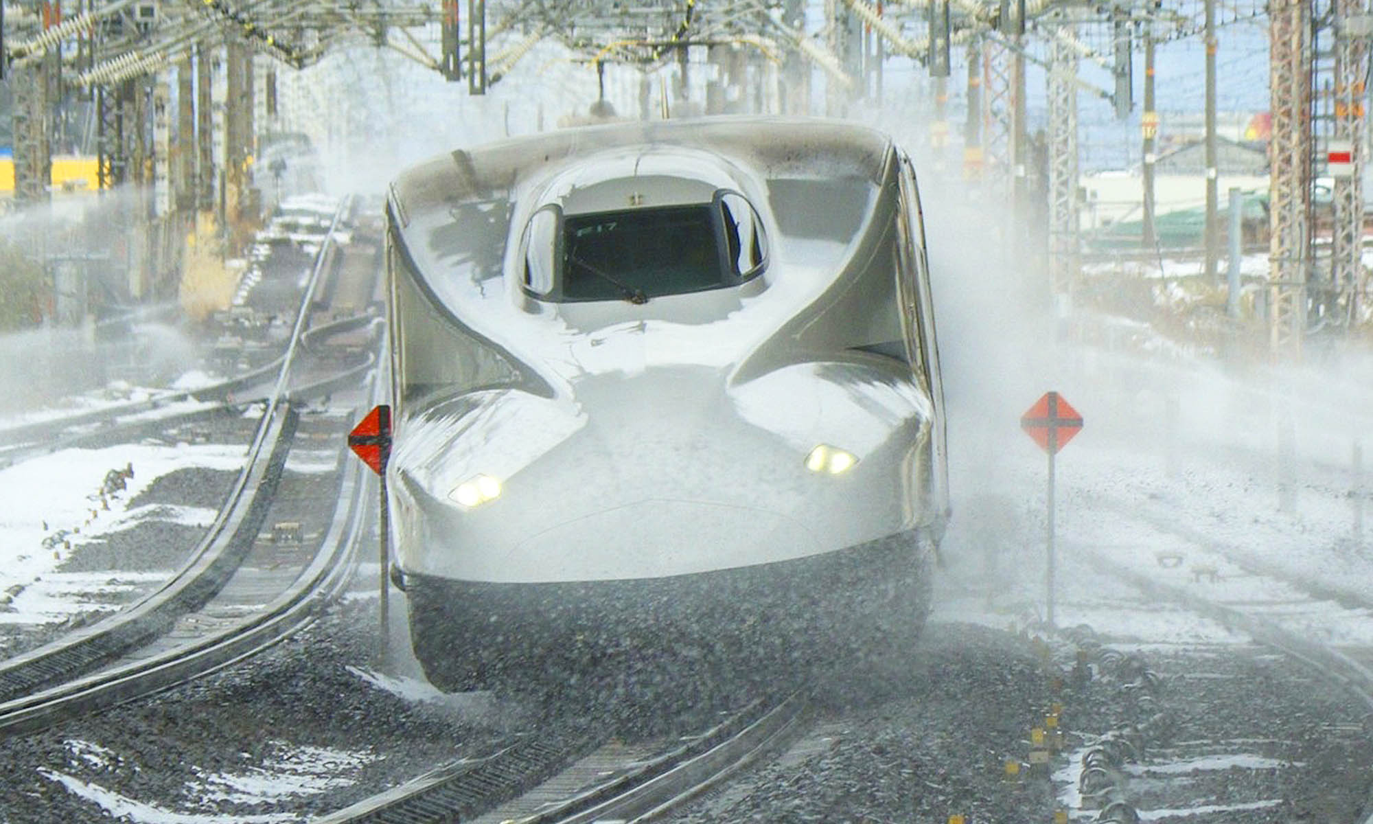 tren alta velocidad japon invierno hhielo nieve 1