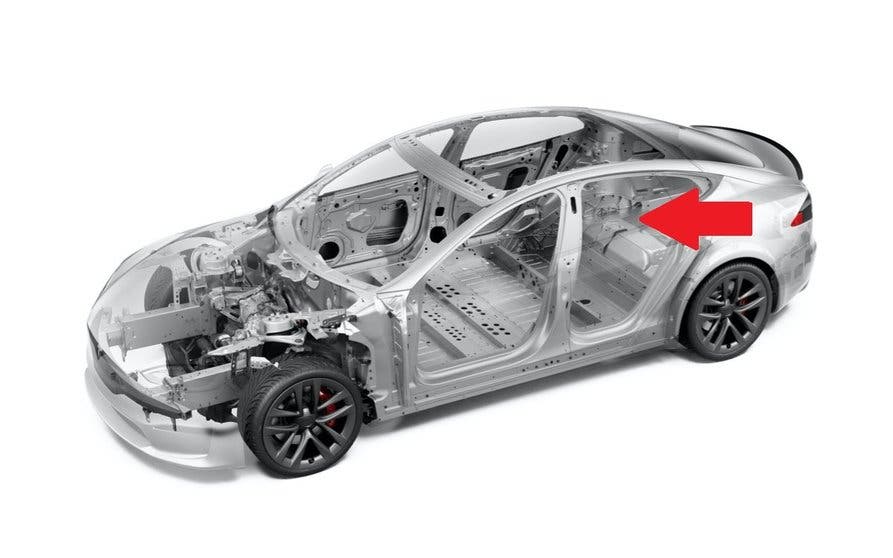  Chasis del Tesla Model S 2021 