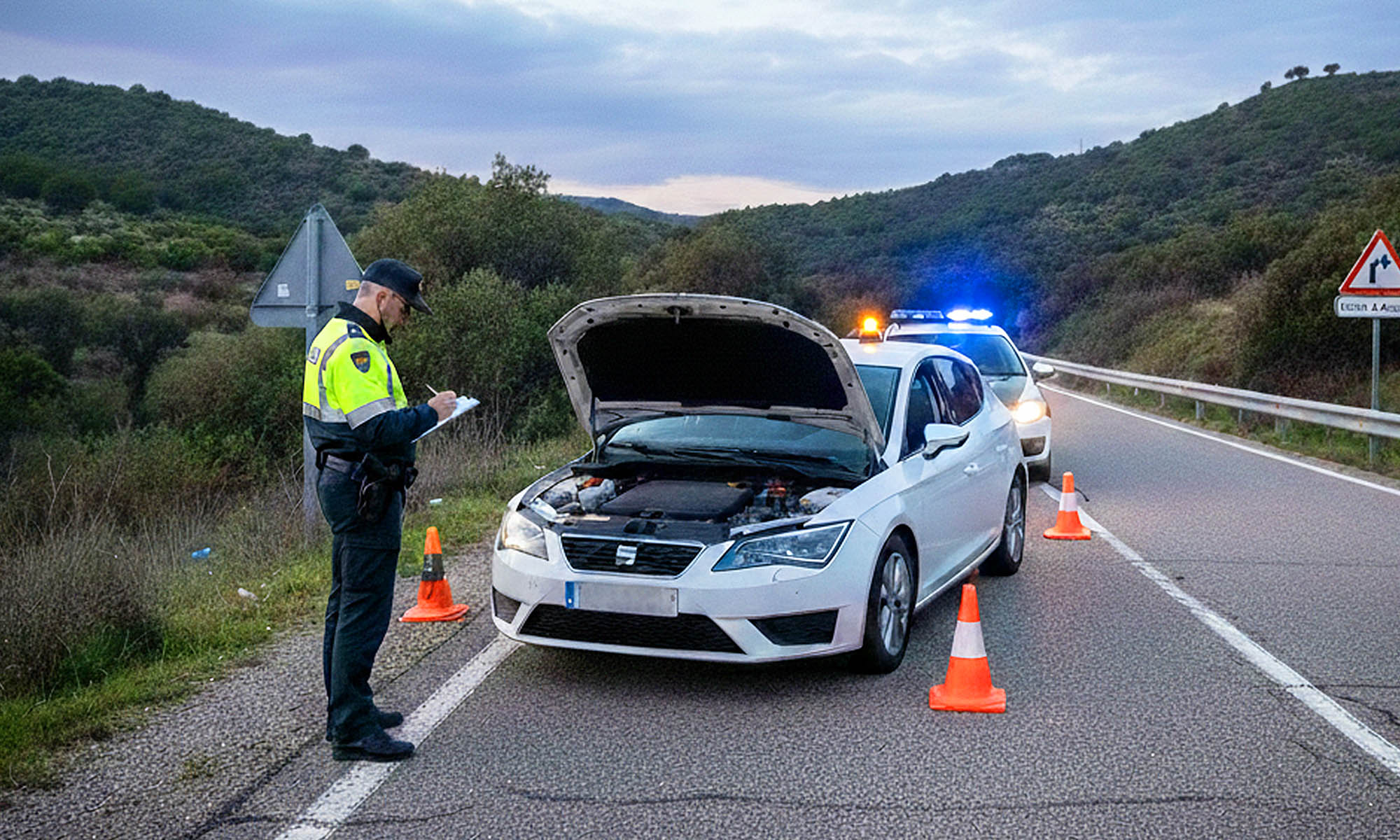 multa galicia conductor chaleco reflectante baliza v16 1