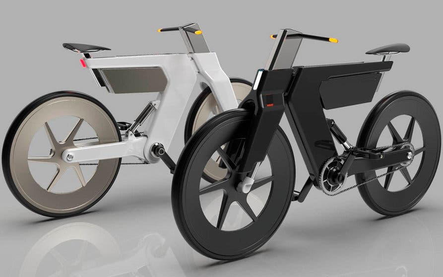  Euclid E-bike, la geometría del cuadro de esta bicicleta eléctrica es un homenaje al matemático griego Euclides. 