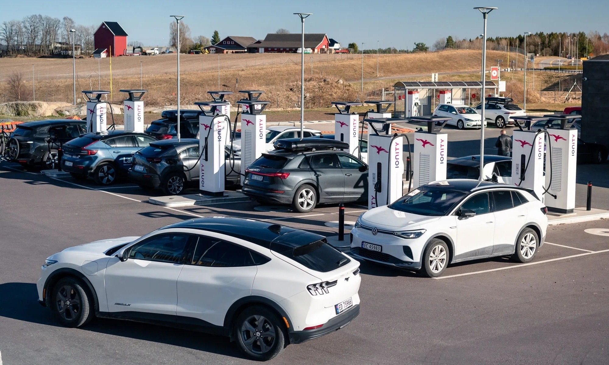 Esta es una imagen bastante habitual en Noruega.