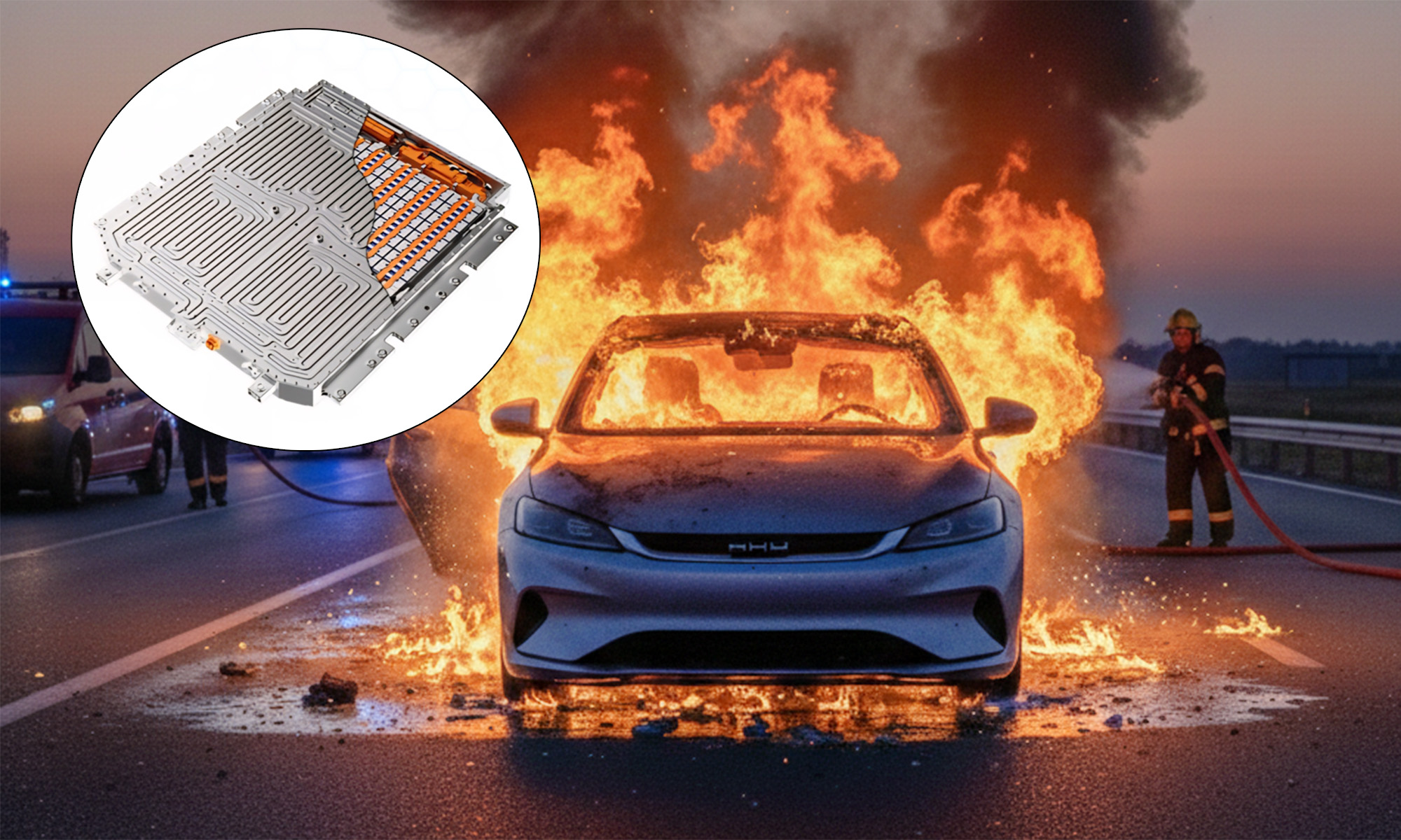 La nueva batería de SVOLT cuenta con una nueva tecnología de disipación del fuego.