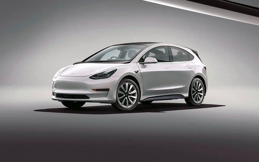  Render del Tesla compacto. 