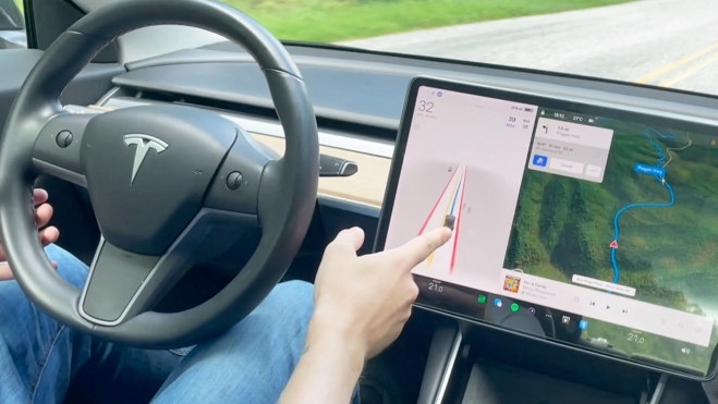 tesla full self driving error entrada lago video viral tesla full self driving error entrada lago video viral