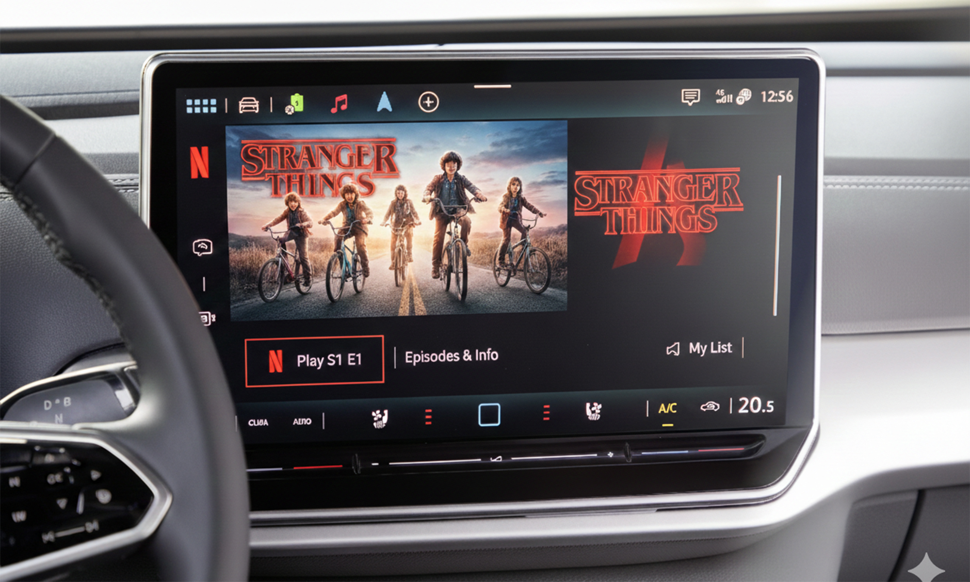 El nuevo Apple CarPlay podrá recibir contenido multimedia en la pantalla del coche.