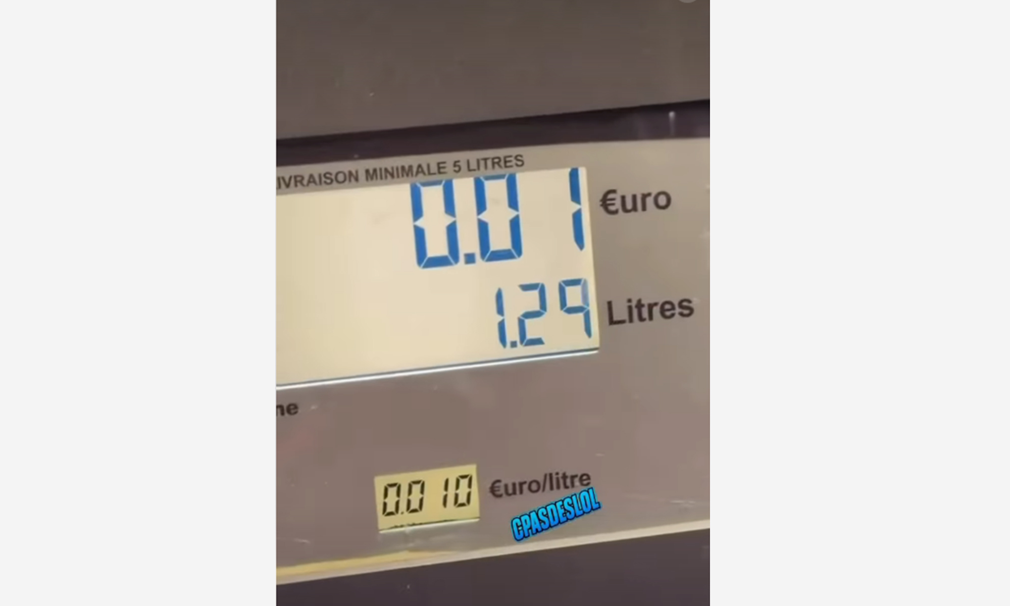 gasolinera precio 1 cnt error francia viral