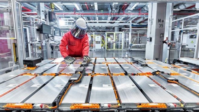 montaje de baterias para la produccion del audi e tron en bruselas