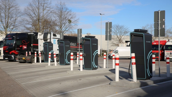 cargadores camiones eléctricos
