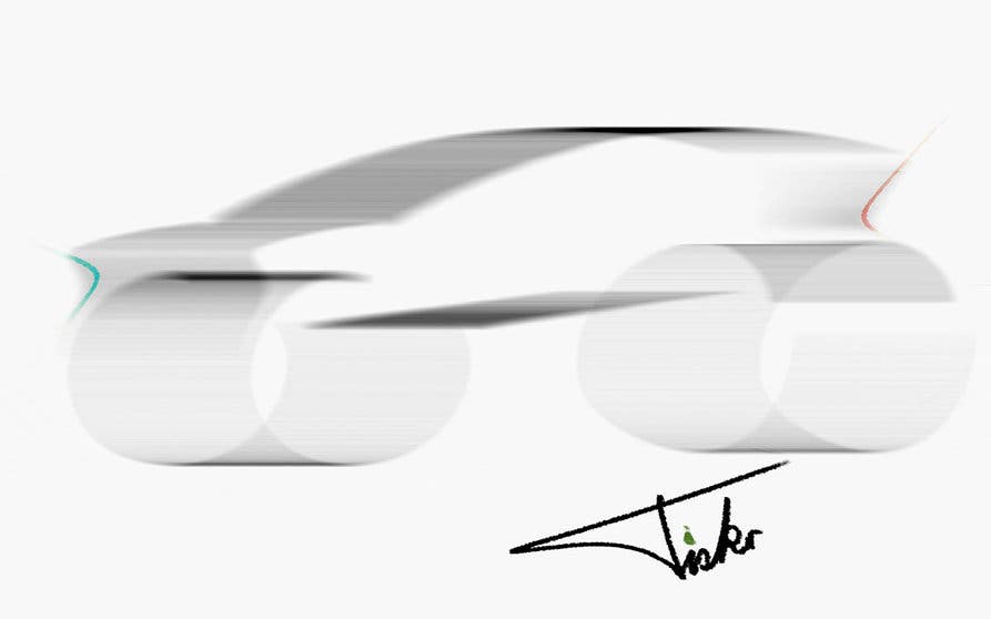  Boceto del nuevo coche eléctrico fruto de la colaboración entre Fisker Automotive y Foxconn. 