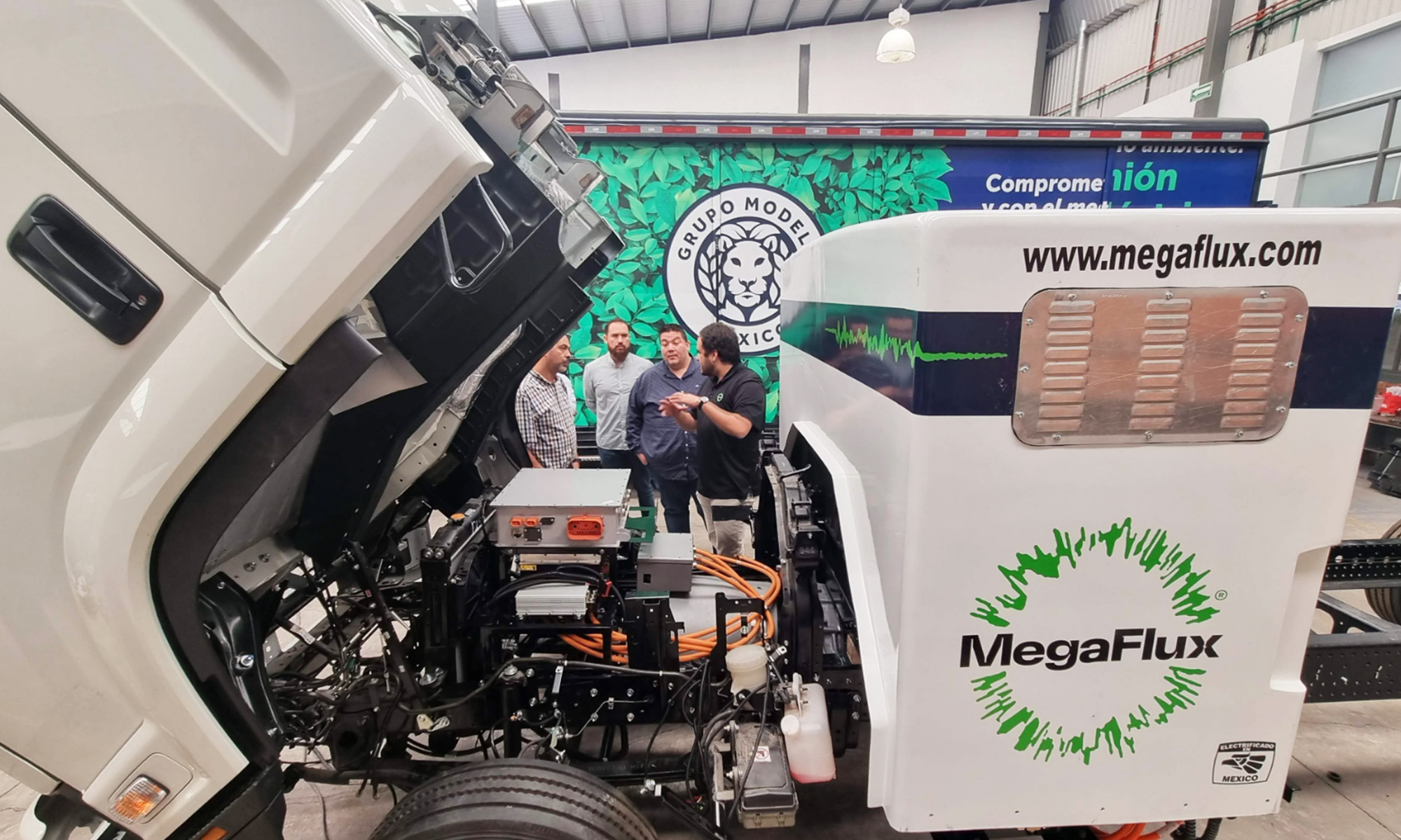 megaflux conversion camiones disesel autobuses combustion electricos