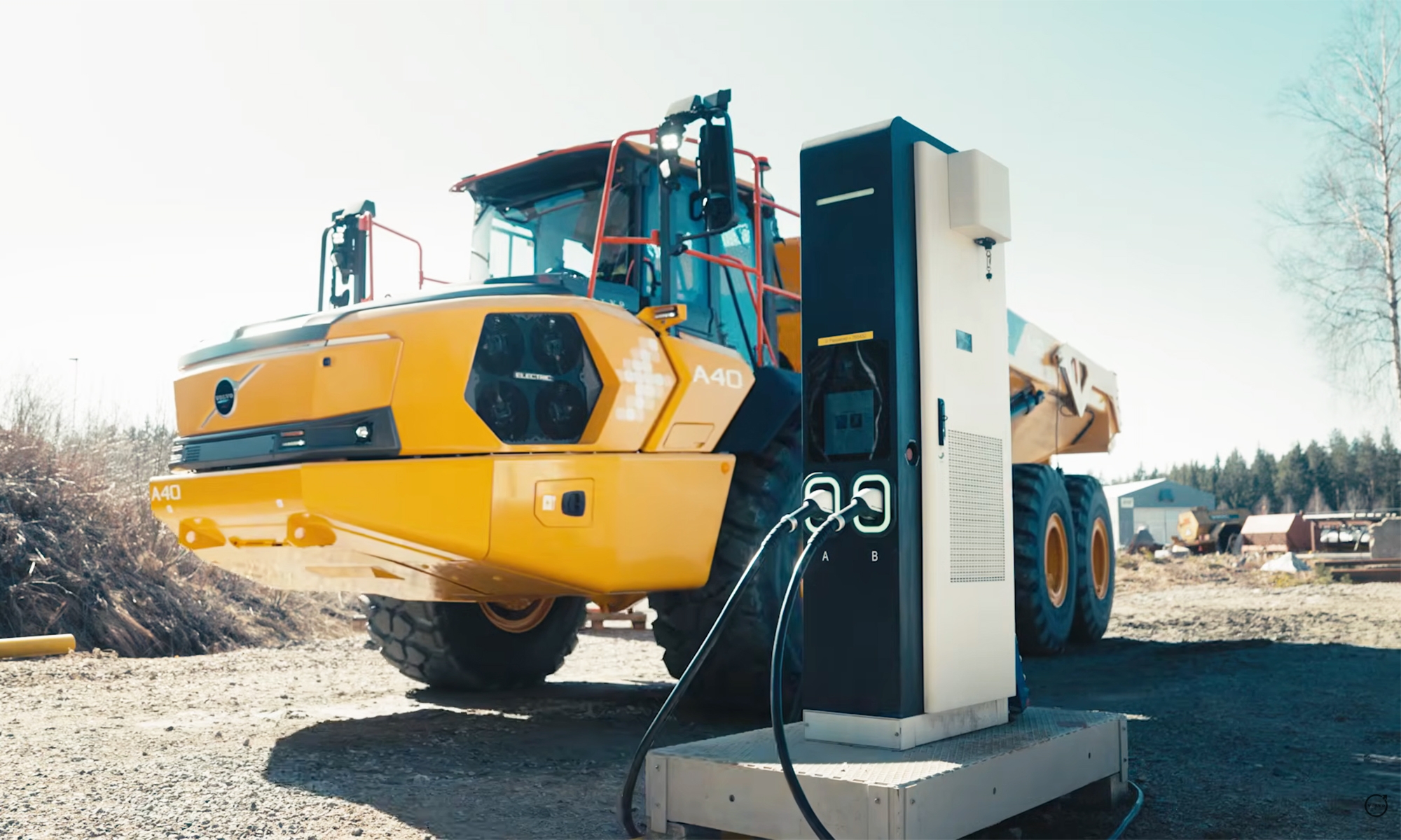 volvo camiones diesel convertidos electricos maquinaria pesada obra construccion