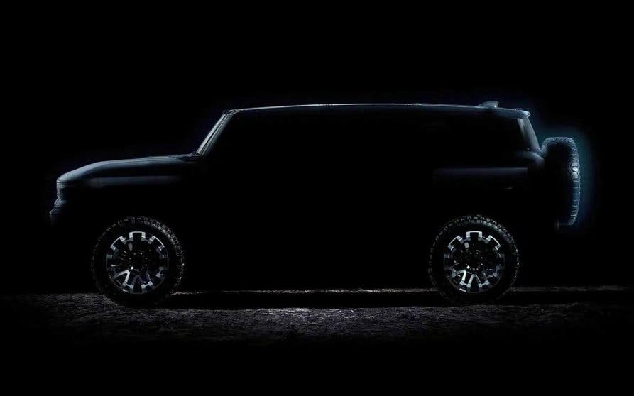  Silueta del Hummer EV eléctrico SUV 