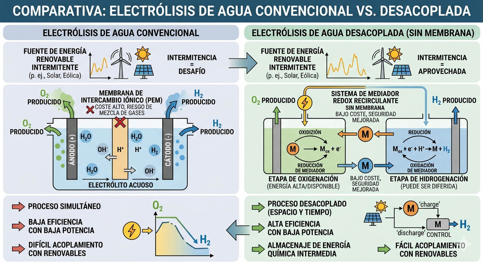 Electrólisis de agua desacoplada hidrogeno verde extremadura 3 Electrólisis de agua desacoplada hidrogeno verde extremadura 3