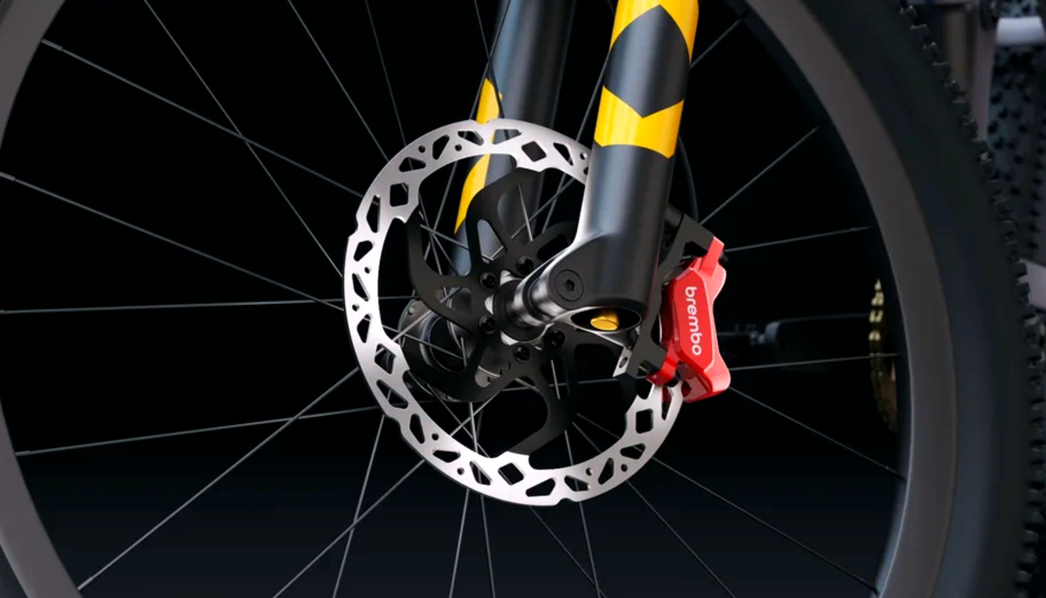 El caraterístico color rojo de estas pinzas llega al ciclismo (Foto: Brembo).