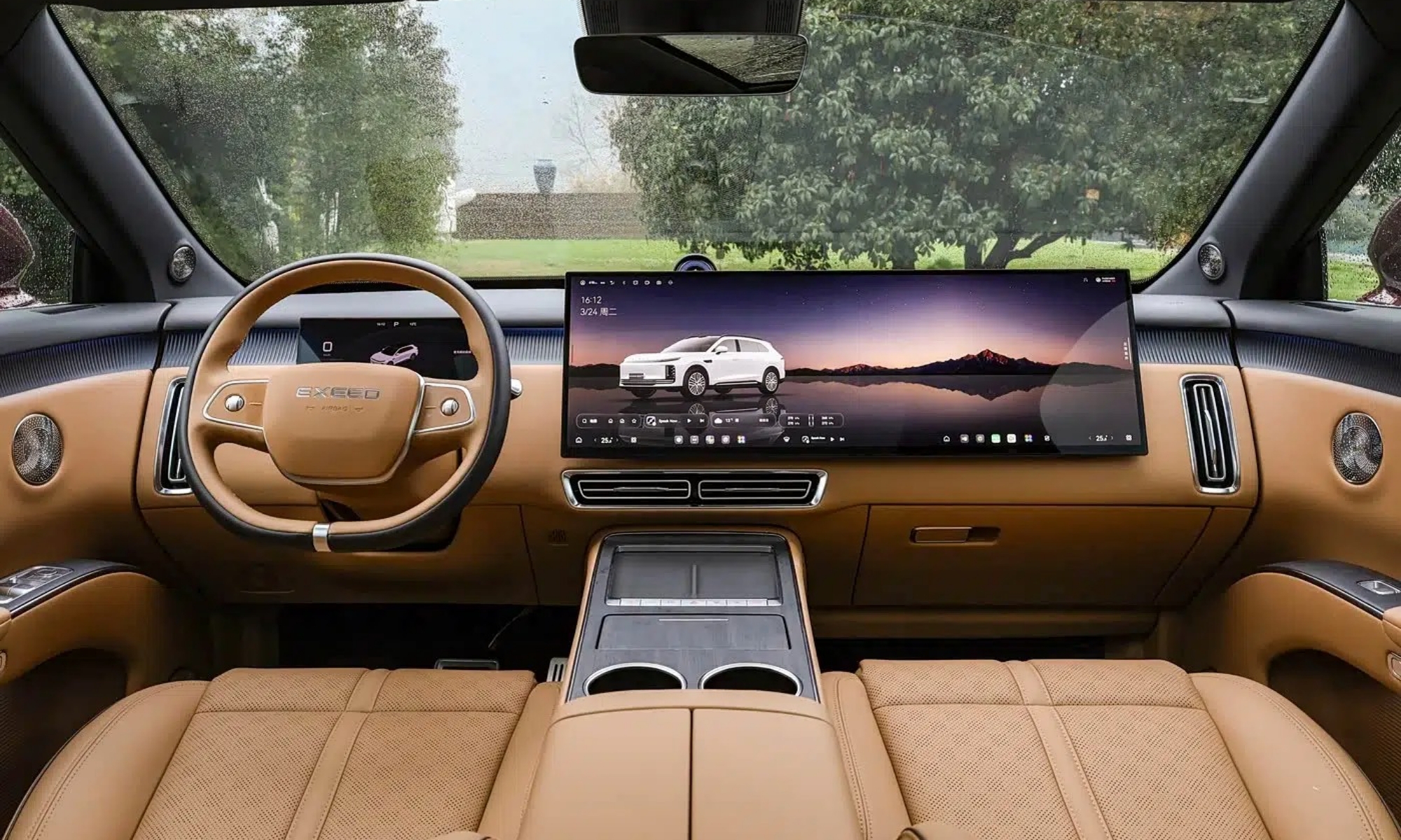 Chery presenta una gran pantalla central de 30 pulgadas y resolución 6K.