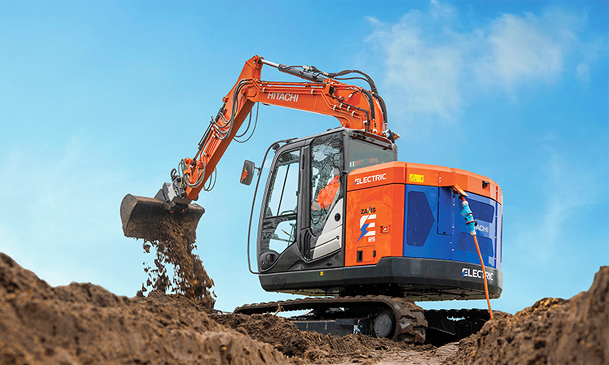 excavadora electrica hitachi 13 toneladas trabajo 24 horas 1