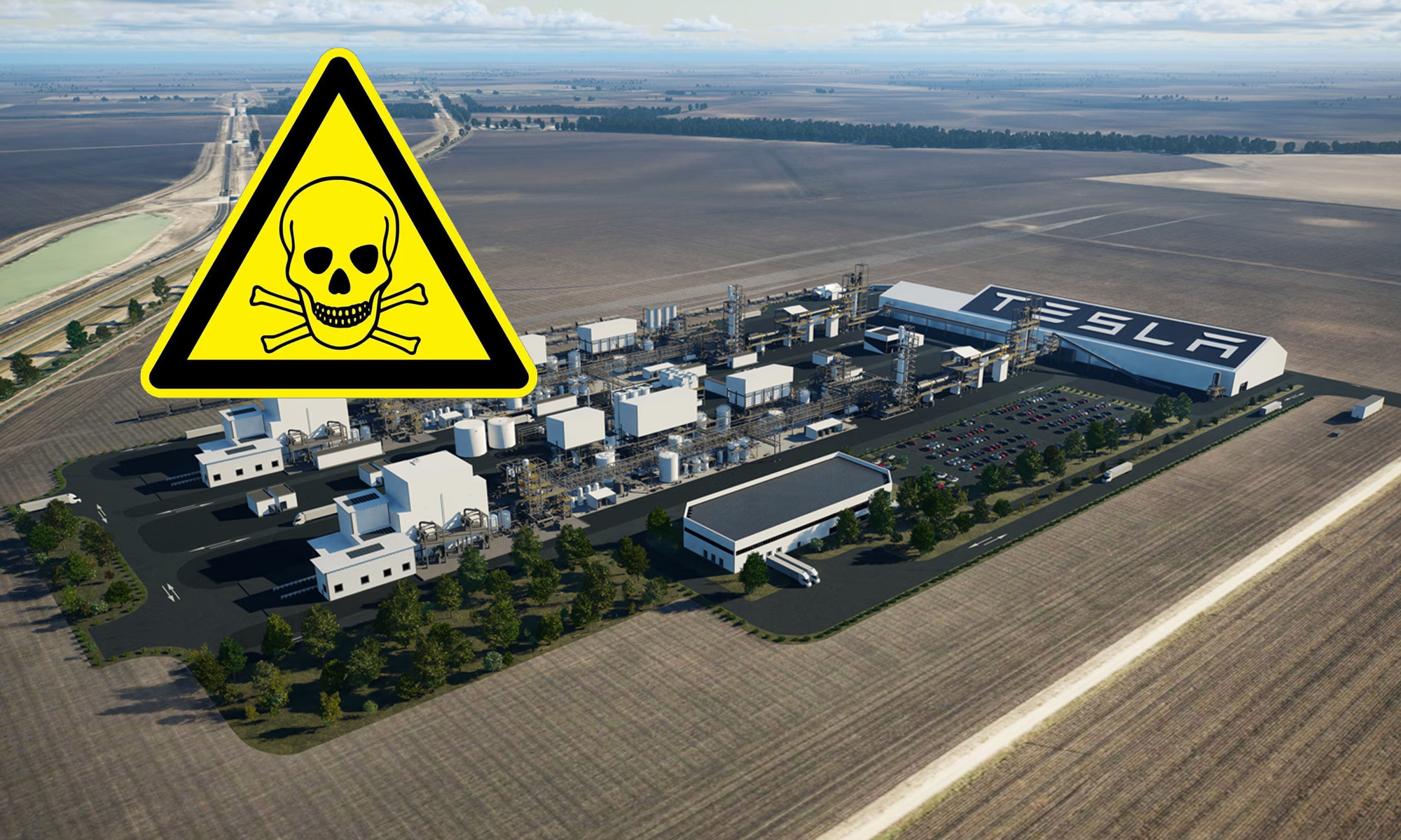 tesla vertidos toxicos refineria litio texas denuncia 1